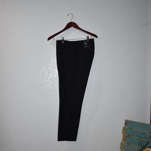 WHBM White House Black Market Womens Pants Sz 10S Elle Slim Ankle Black NEW